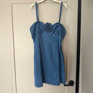 Blue Denim Mini Dress